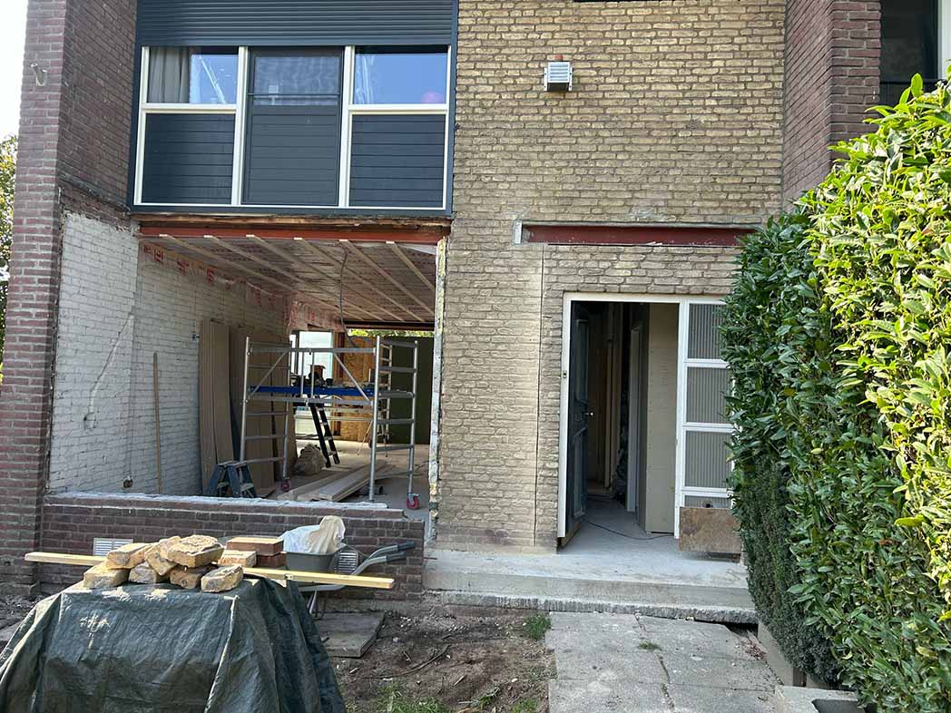uitbouw woning